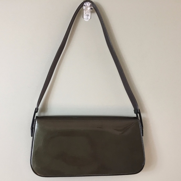 Stuart Weitzman Olive Green and Black Purse - Picture 3 of 5